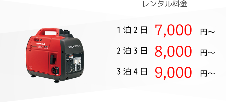 1800wインバーター発電機