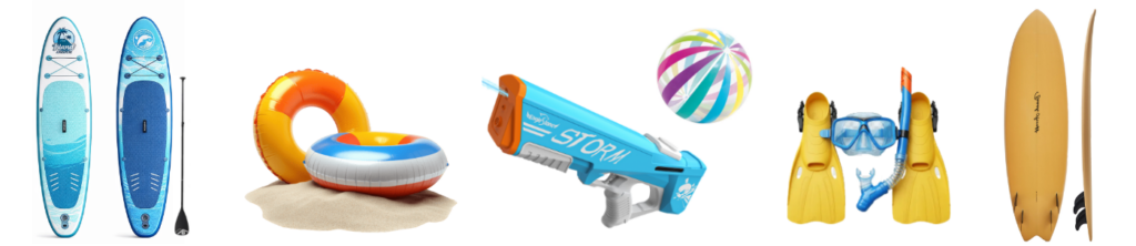 アクティビティ用品のレンタル