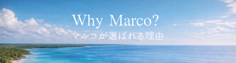 マルコのアクティビティツアーが選ばれる理由